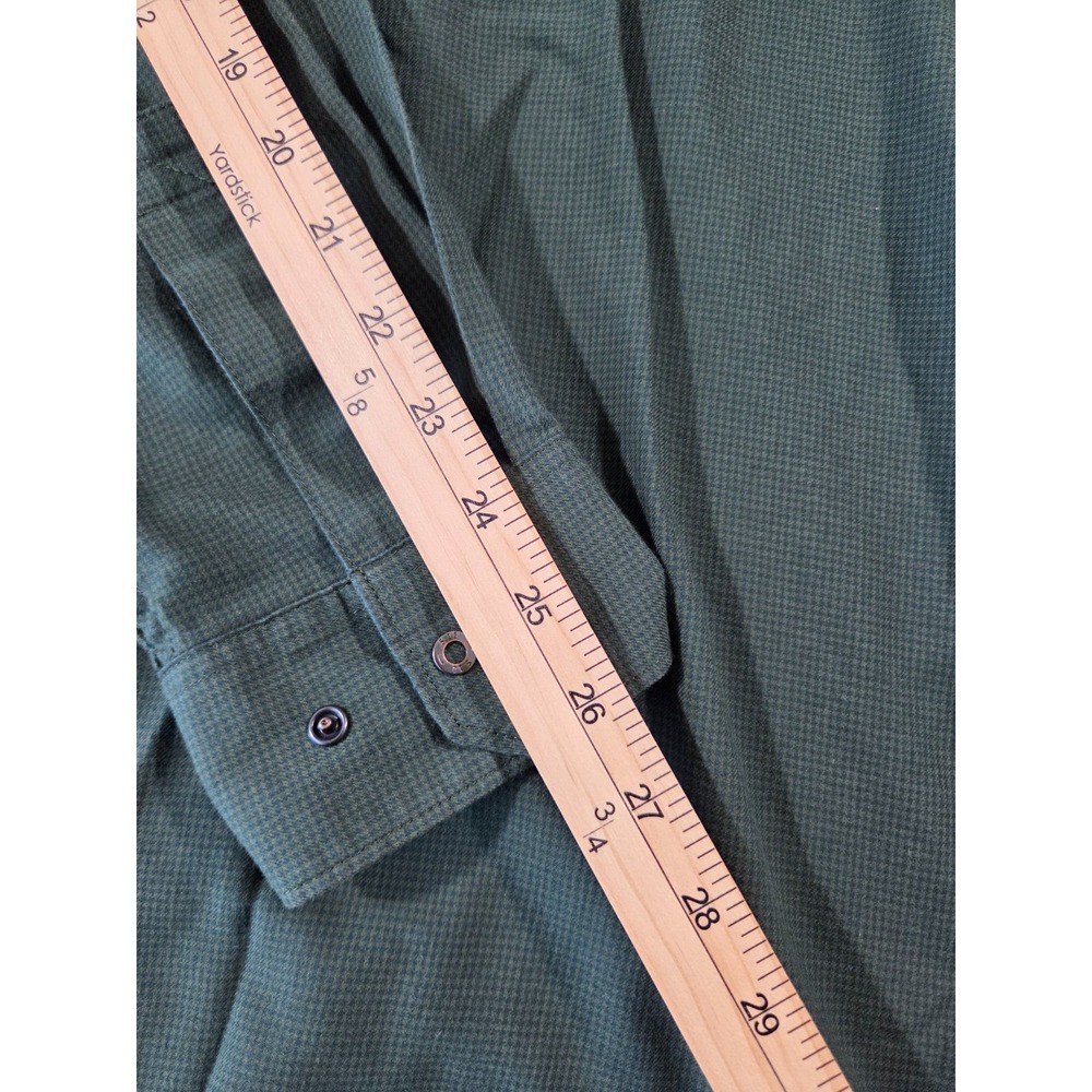 5.11 Tactical Shirt Mens Medium Green Checkered Soft Cotton Utility Casual - Picture 6 of 7